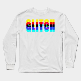 Glitch Effect Long Sleeve T-Shirt